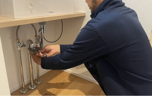 漏水箇所不明の漏水(調査)